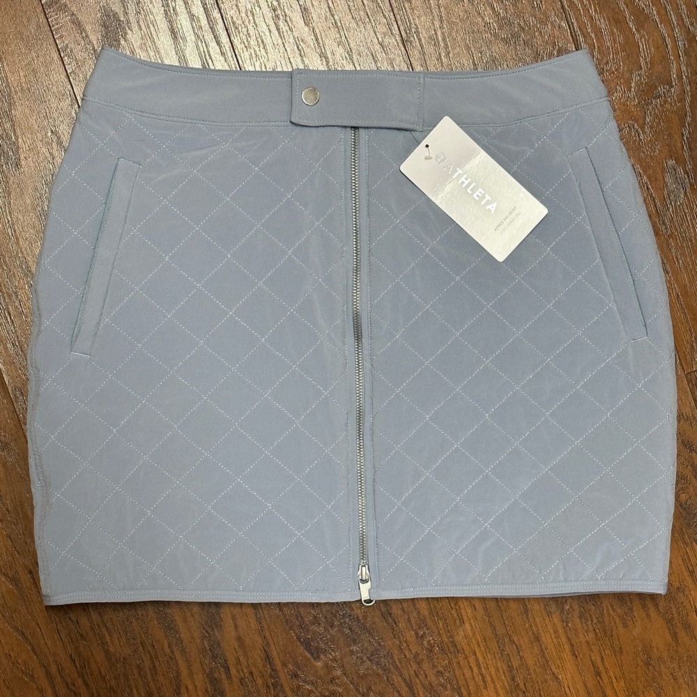 Athleta Apres ski skirt 12 blue star